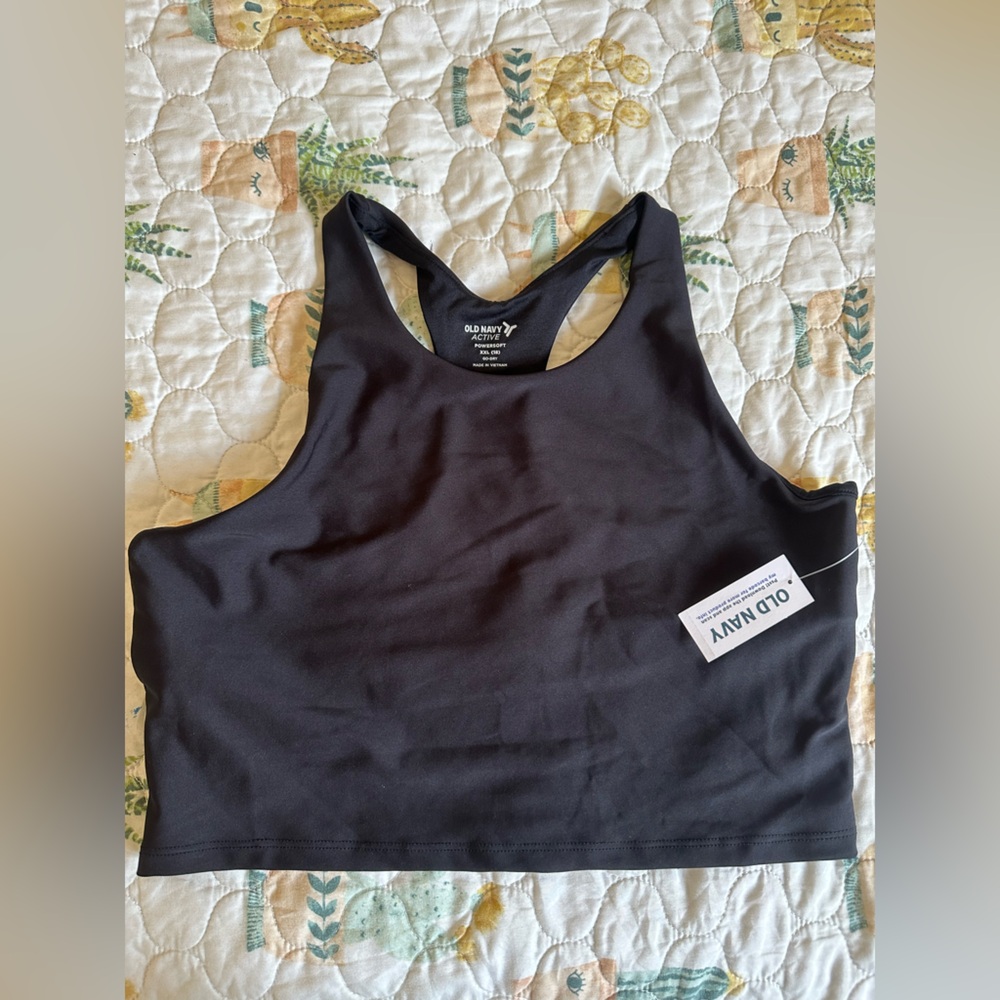 Old Navy Black Sleeveless Crop Tank Top Big Girl xxl “16/18Y”
